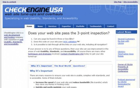 Visit CheckEngine USA: web site tune-ups and overhauls