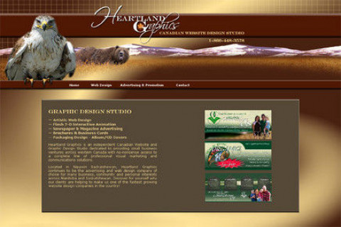 Visit Heartland Graphics - Canadian Website & Graphic Design Studio