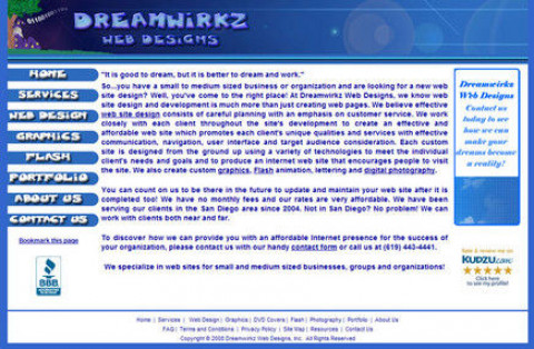 Visit Dreamwirkz Web Designs