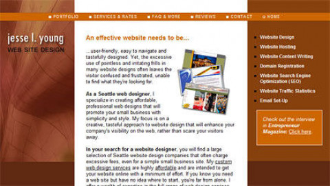 Visit Jesse L. Young Web Site Design