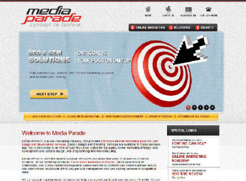 Visit Media Parade - SEO and Web Design