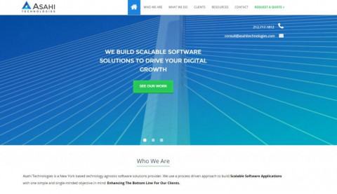 Visit Asahi Technologies - A premier custom software development firm